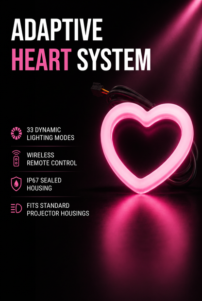EyeLights Heart LED Headlight Kit